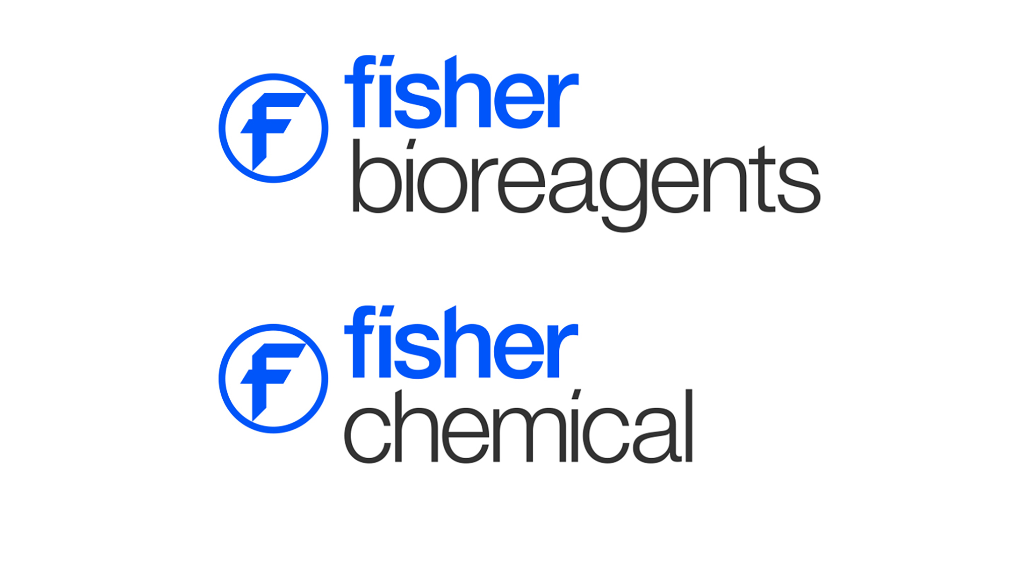 Fisher bioreagents and Fisher chemical logos